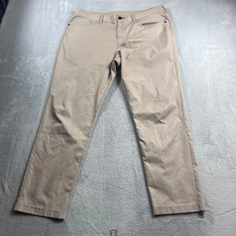 Public Rec Workday Pants Mens 34x30 Khaki Tan Performance Tapered Chino